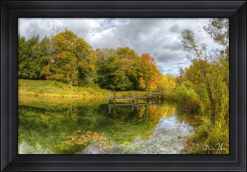 Framed Autumn Pond Print