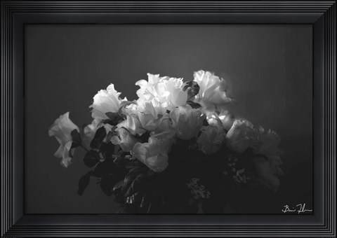 Framed White Flowers Print
