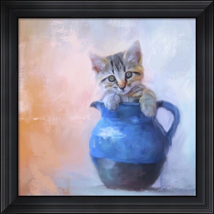 Framed Pitcher Full of Purrfection Print