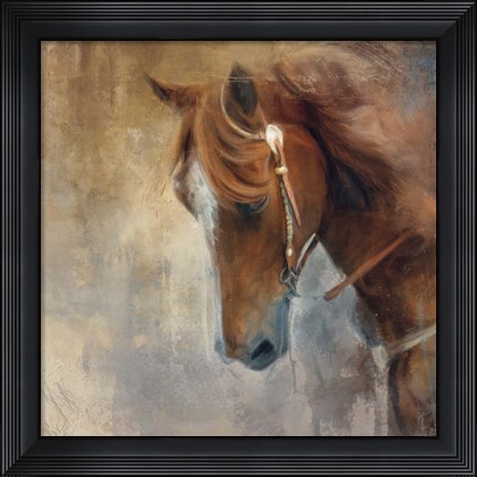 Framed Hair In Her Eyes Print