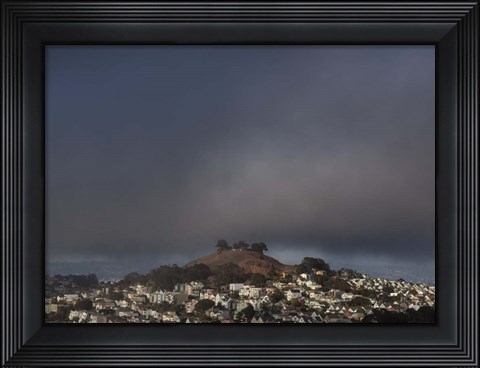 Framed Advection Fog Study (San Francisco) Print