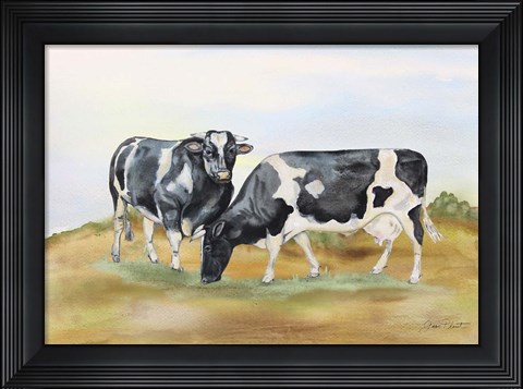 Framed Farm Animal In Pasture B Print
