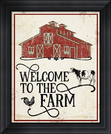 Framed Farm Signs C Print