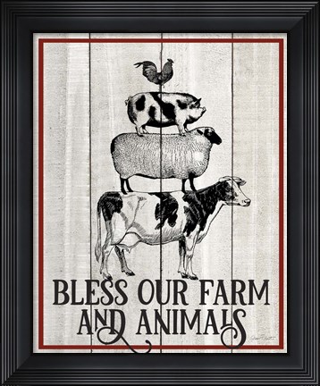 Framed Farm Signs E Print