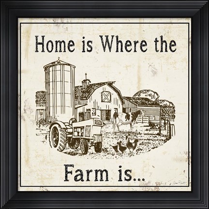 Framed Where The Farm Is A Print