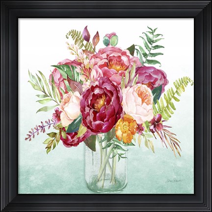 Framed Beautiful Floral Bouquet B Print