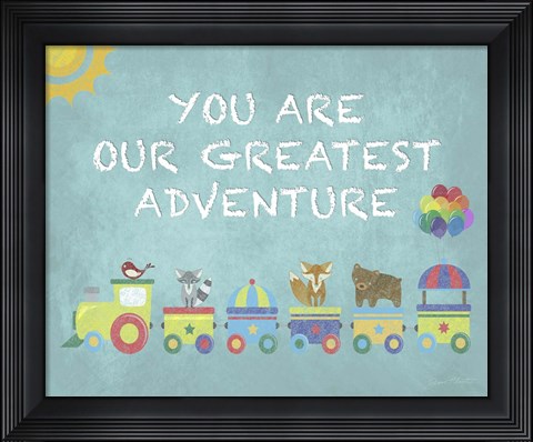 Framed Adventure Fun E Print