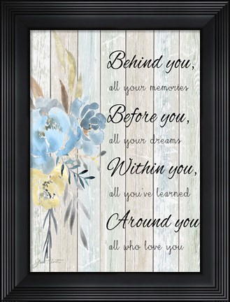 Framed Graduation On Wood A Print