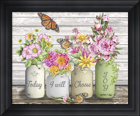 Framed Bouquets of Inspiration E Print