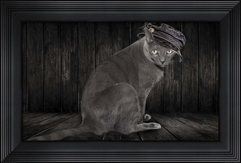 Framed Barn Cat Print