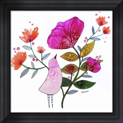 Framed La Douceur Telle Une Force Print