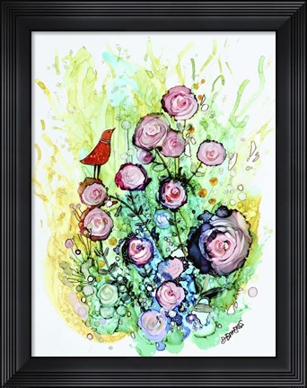 Framed Profiter De La Brise Print