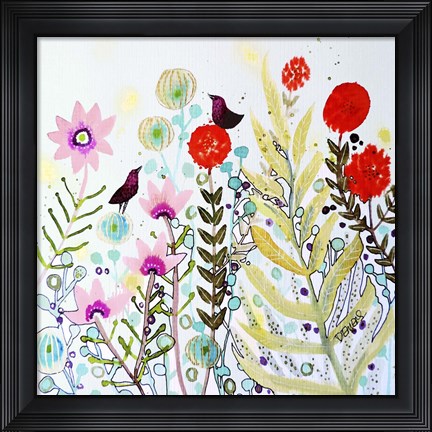 Framed Se Faire La Cour Print