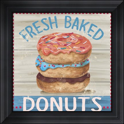 Framed Fresh Donuts Print