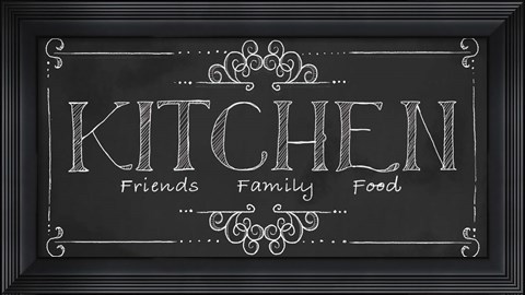 Framed Kitchen Chalk Print