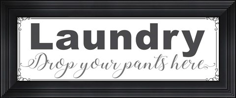 Framed Laundry Pants Print