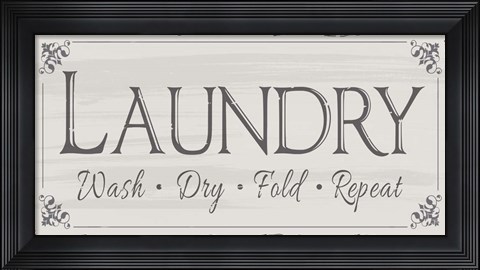 Framed Laundry Wash Print