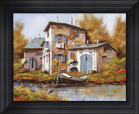 Framed Lungo Il Fiume Print