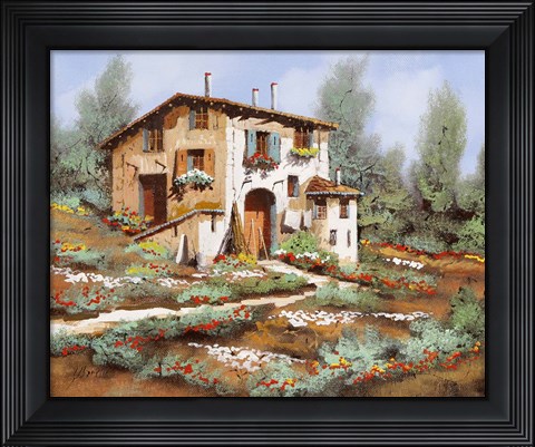 Framed Stradina Di Campagna Print