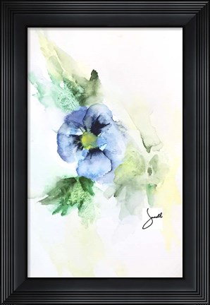Framed Pansy Print