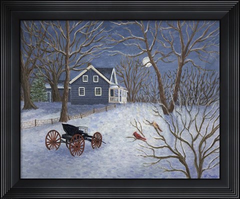 Framed Moonlight Night Print