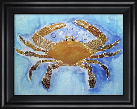 Framed Tattooed Crab Print