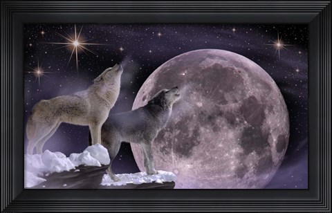 Framed On the Edge of the Moon Print