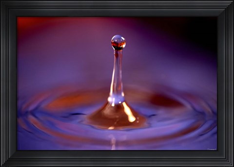 Framed Drop Splash 2 Print