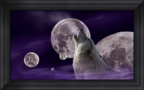 Framed Five Moons Print