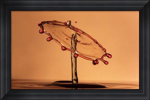 Framed Liquid Splash 2 Print