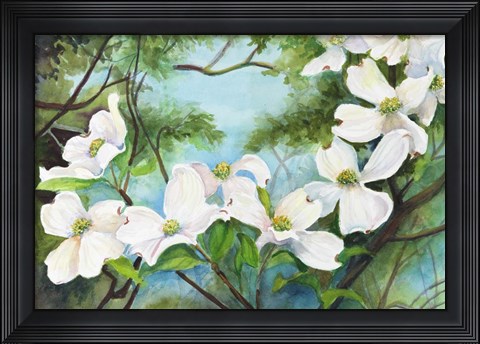 Framed Branch of Dogwood Print