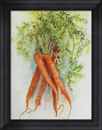 Framed Carrots Print
