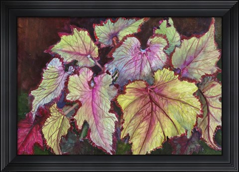 Framed Jurassic Begonia Print