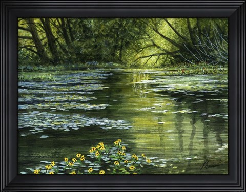 Framed World of Light Print