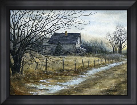 Framed French Pond Road Print