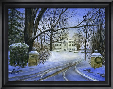 Framed Fresh Tracks Print