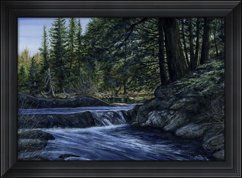 Framed Sparkle Among the Fern Print