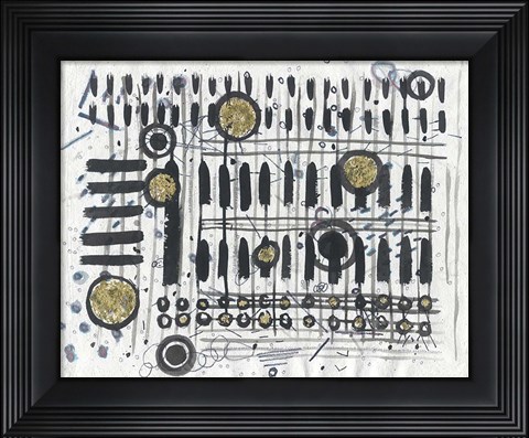 Framed Notes &amp; Keys Print