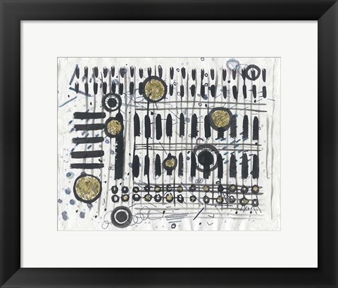 Framed Notes &amp; Keys Print