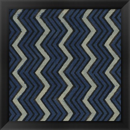 Framed Indigo Geometrics II Print