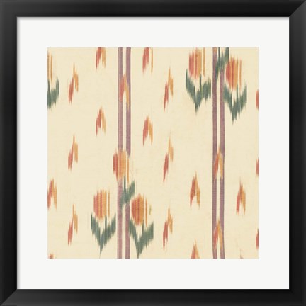 Framed Flame Stitch Motif III Print