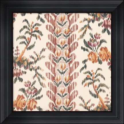 Framed Flame Stitch Motif IV Print