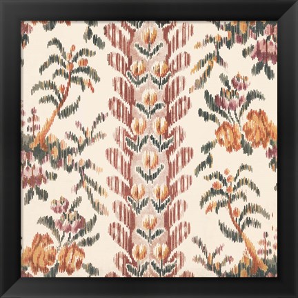 Framed Flame Stitch Motif IV Print