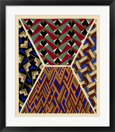 Framed Art Deco Designs IV Print