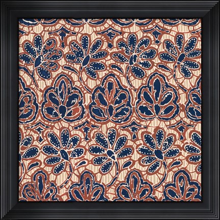 Framed Indonesian Batik III Print