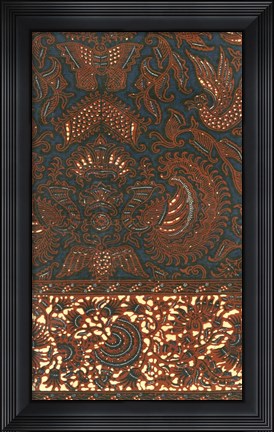 Framed Indonesian Batik IV Print