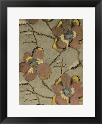 Framed Delicate Deco Pattern II Print