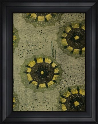 Framed Delicate Deco Pattern VI Print