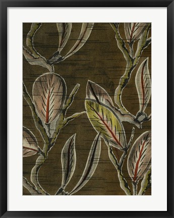 Framed Delicate Deco Pattern VIII Print