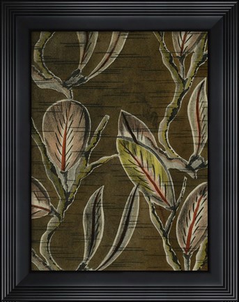 Framed Delicate Deco Pattern VIII Print